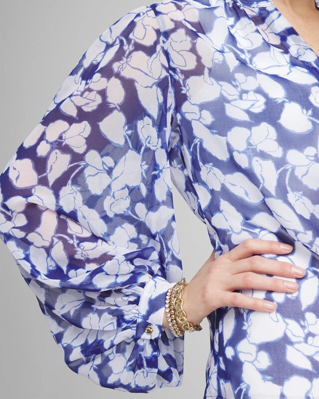 Georgette Floral Blouse - image 4